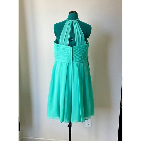 Azazie Adriana Bridesmaid‎ Dress Prom Formal A-line Pleated Chiffon Size A16 NWT - Picture 3 of 8